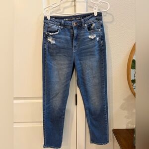 American Eagle Outfitters Distressed Mom Ankle Jeans